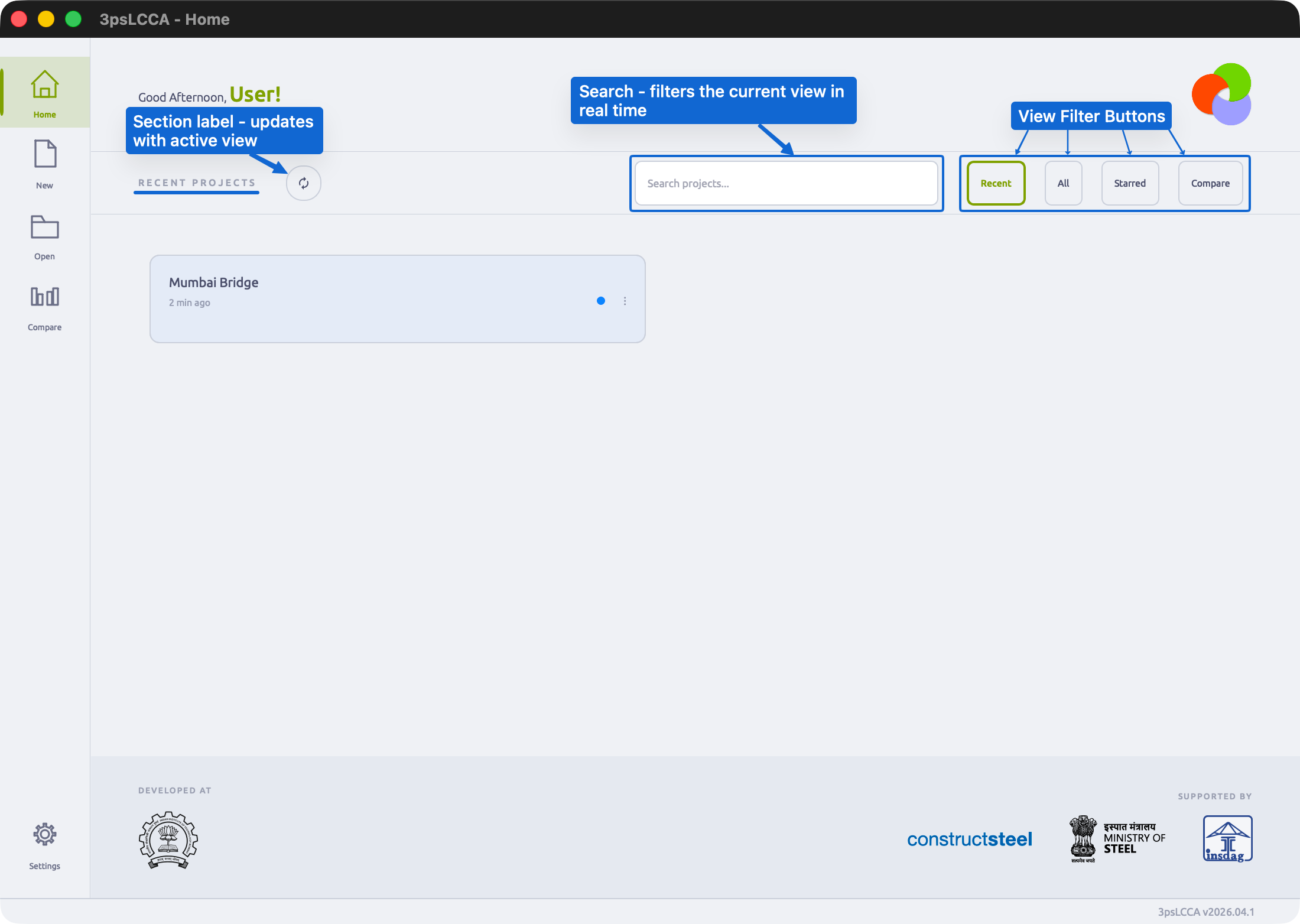 Top Bar - Annotated